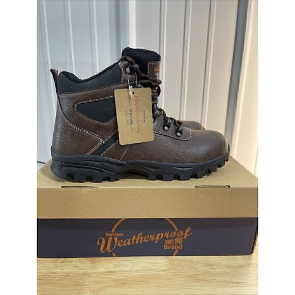 Weatherproof Other - WEATHERPROOF VINTAGE Mens Brown 1 Platform Jasper Block Heel Hiking Boots